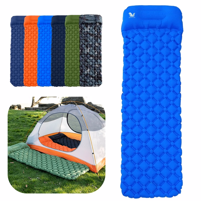Inflatable Camping Sleeping Pads With Pillow