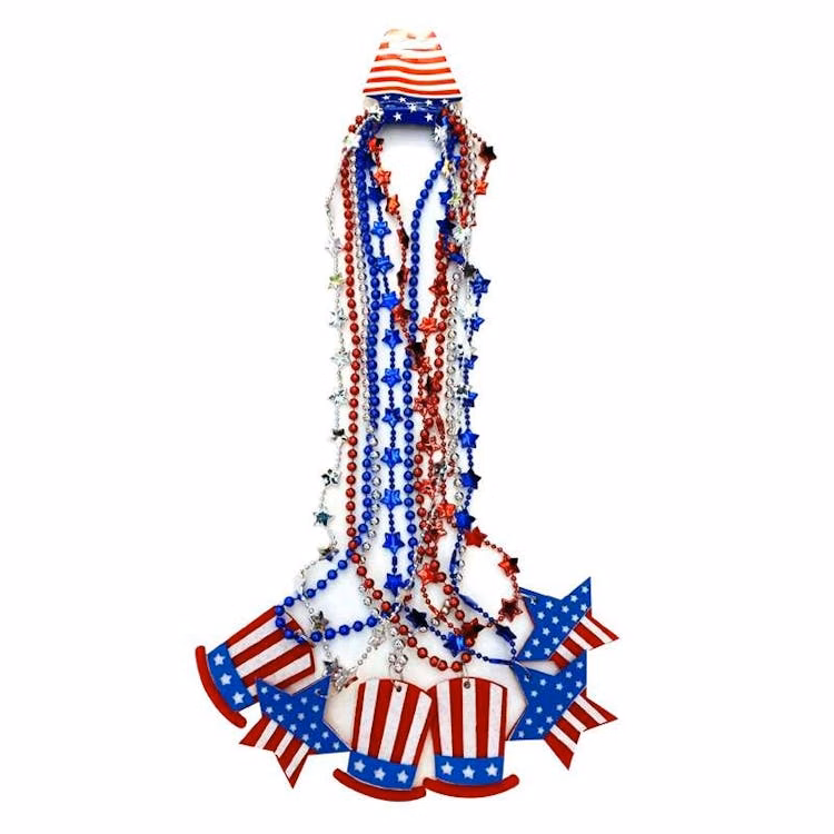 USA Red White and Blue Neckalces - 3 Pack