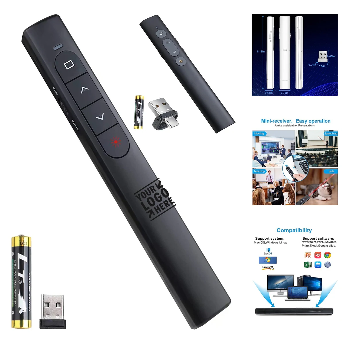 Wireless Presenter Remote Presentation Clicker 1