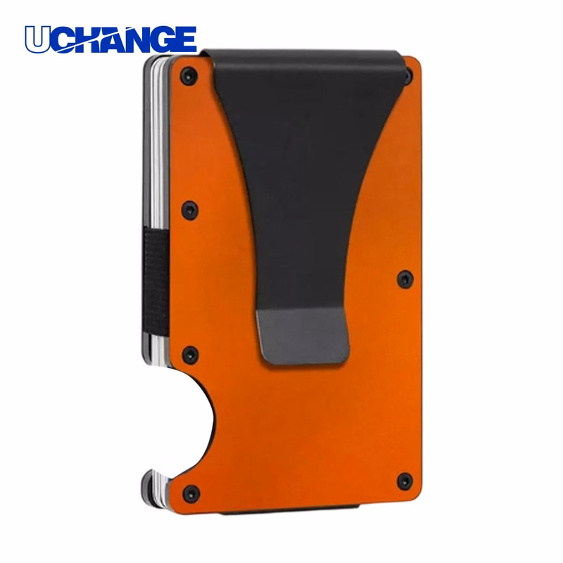 Aluminum RFID Card Wallet with Money Clip