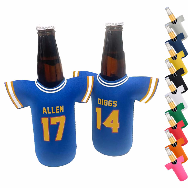 330ML Neoprene R-neck T-SHIRT shape Bottle Cooler