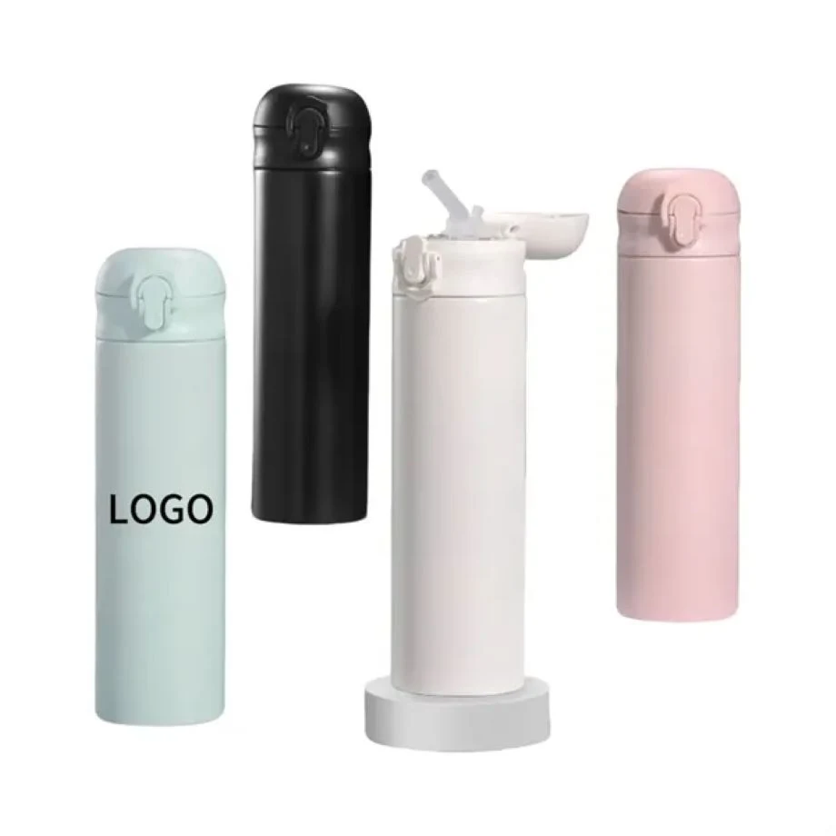 Bouncing Thermos With Straw 1