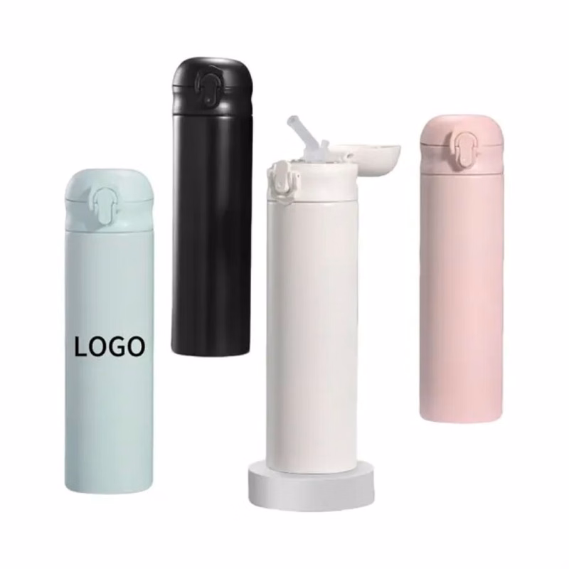 Bouncing Thermos With Straw
