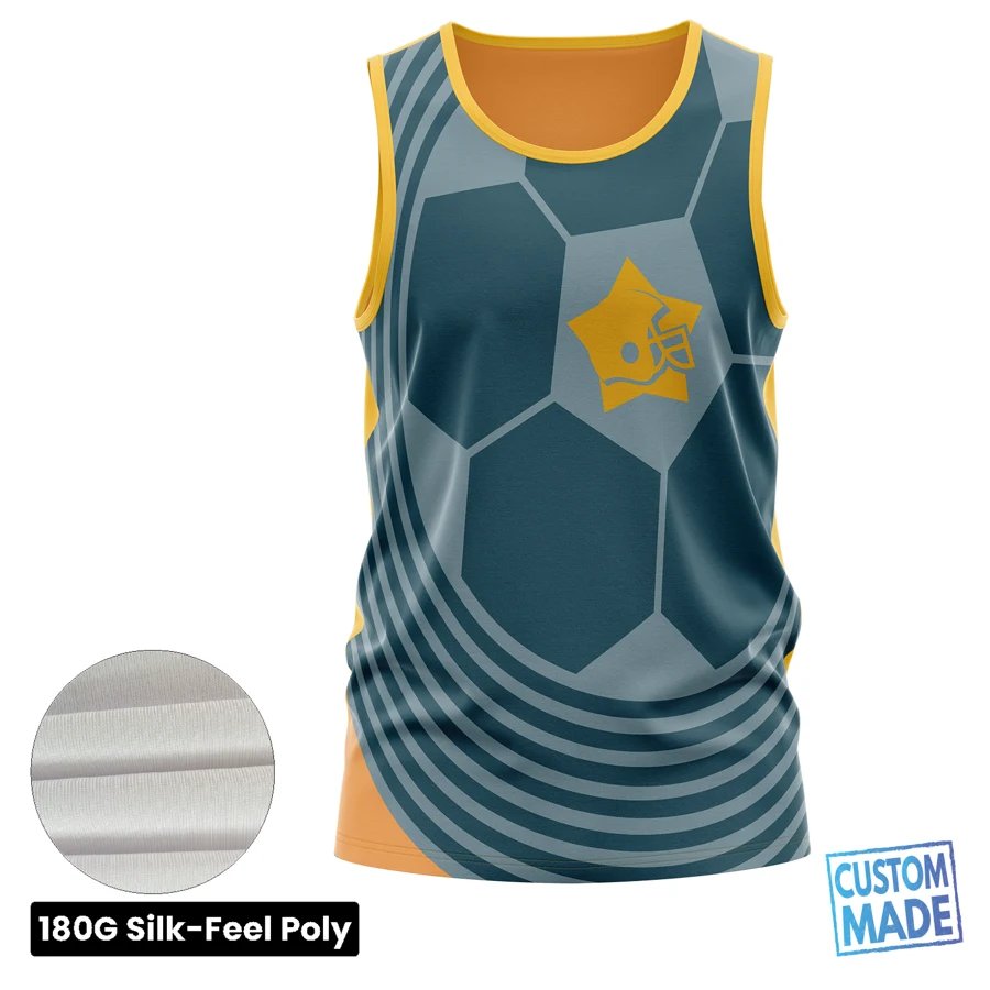 Unisex & Kids' Sublimation Jersey Style Tank Top - 180G Silk-Feel 1