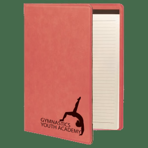 9 1/2" X 12" Laserable Leatherette Portfolio With Notepad