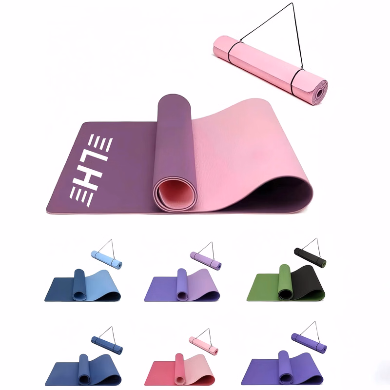 TPE Yoga Mat W/ Carry Handle