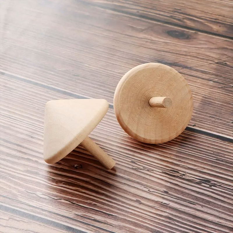 Wooden Spinning Tops