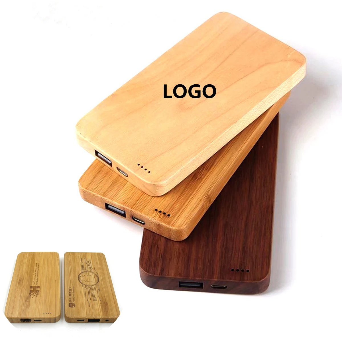 4000 mAh Wooden Power Bank 1