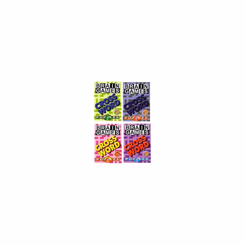 Crossword Puzzle Books - 96 Pages Four Titles