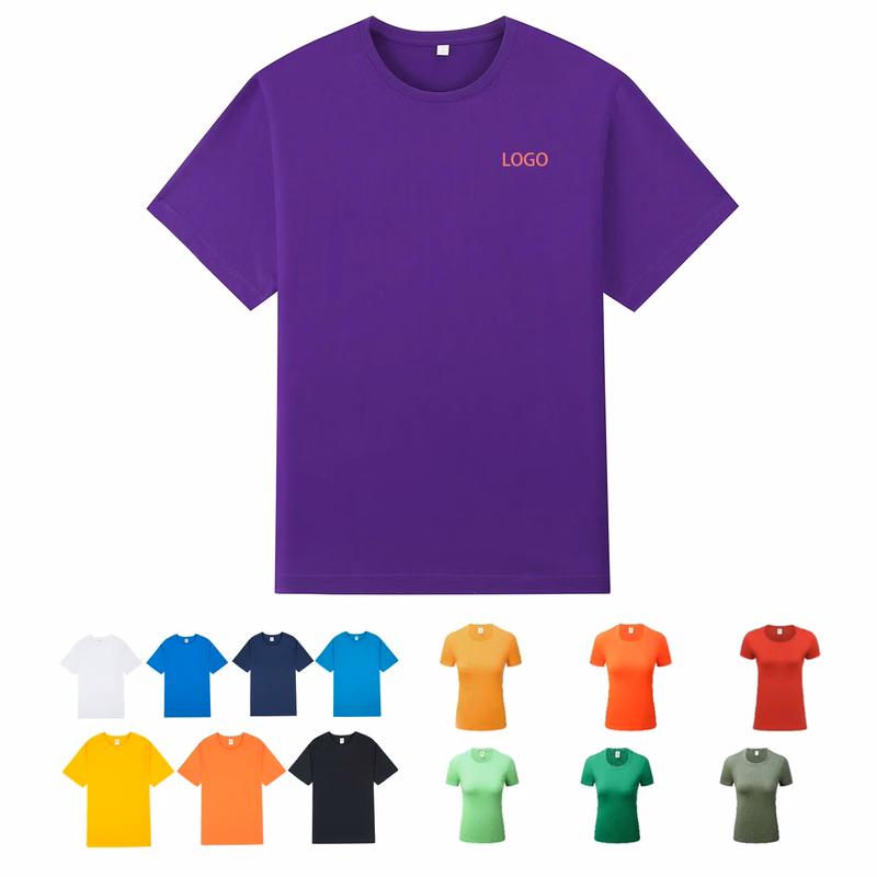 Cotton Round Neck T-shirt Custom