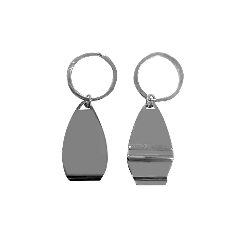 Surfboard Shaped Metal Bottle Opener Keyring 1