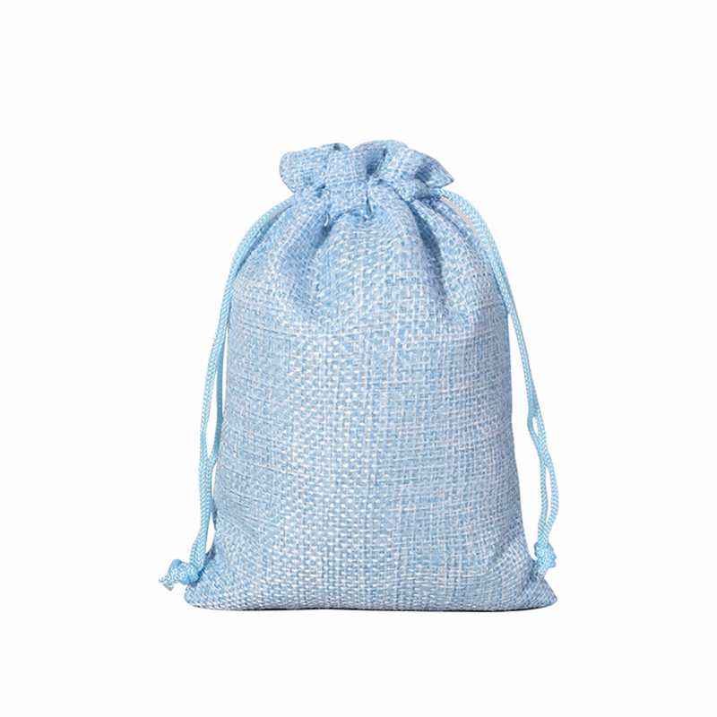 Customizable Logo Faux Linen Bags With Natural Style