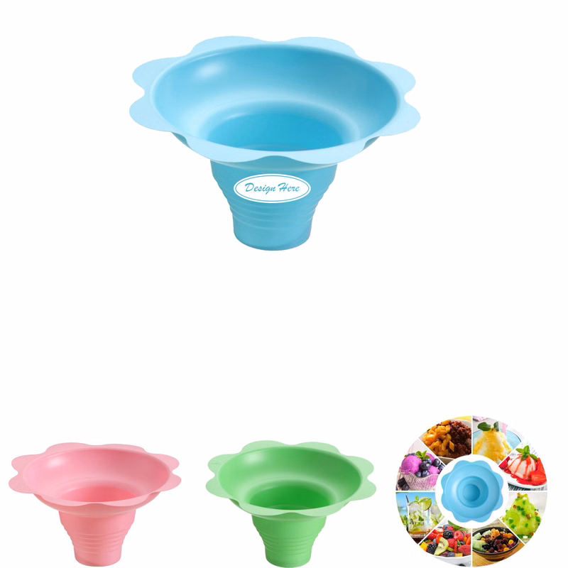 Durable Disposable Snowflake Bowl for Cold Treats & Sweets