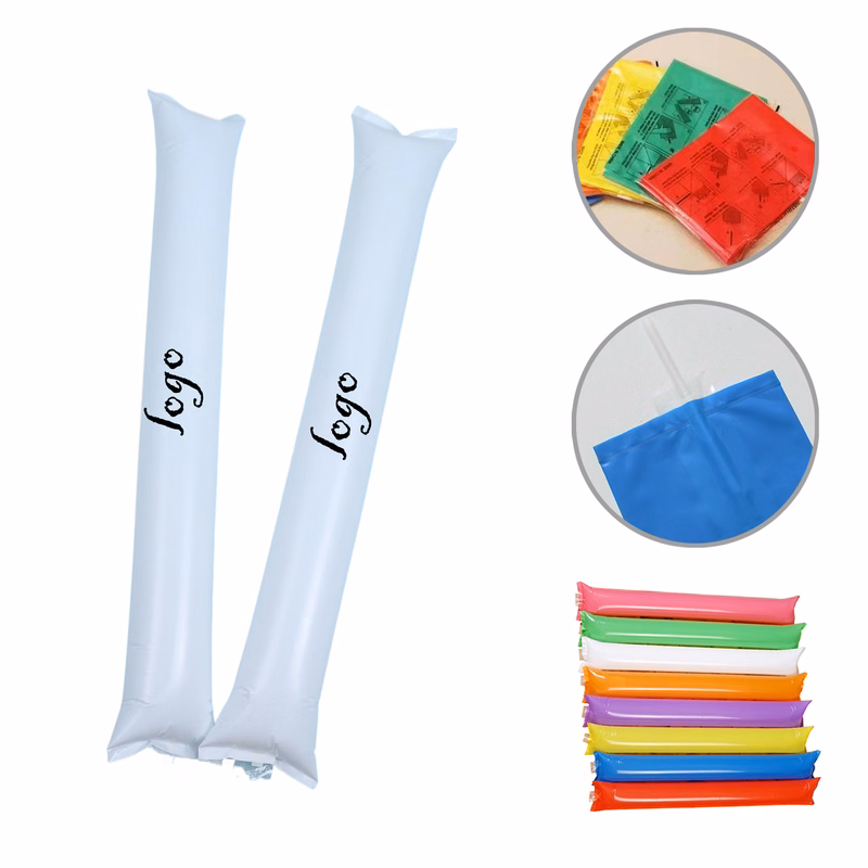 MOQ100 Inflatable Cheer Sticks For Parties