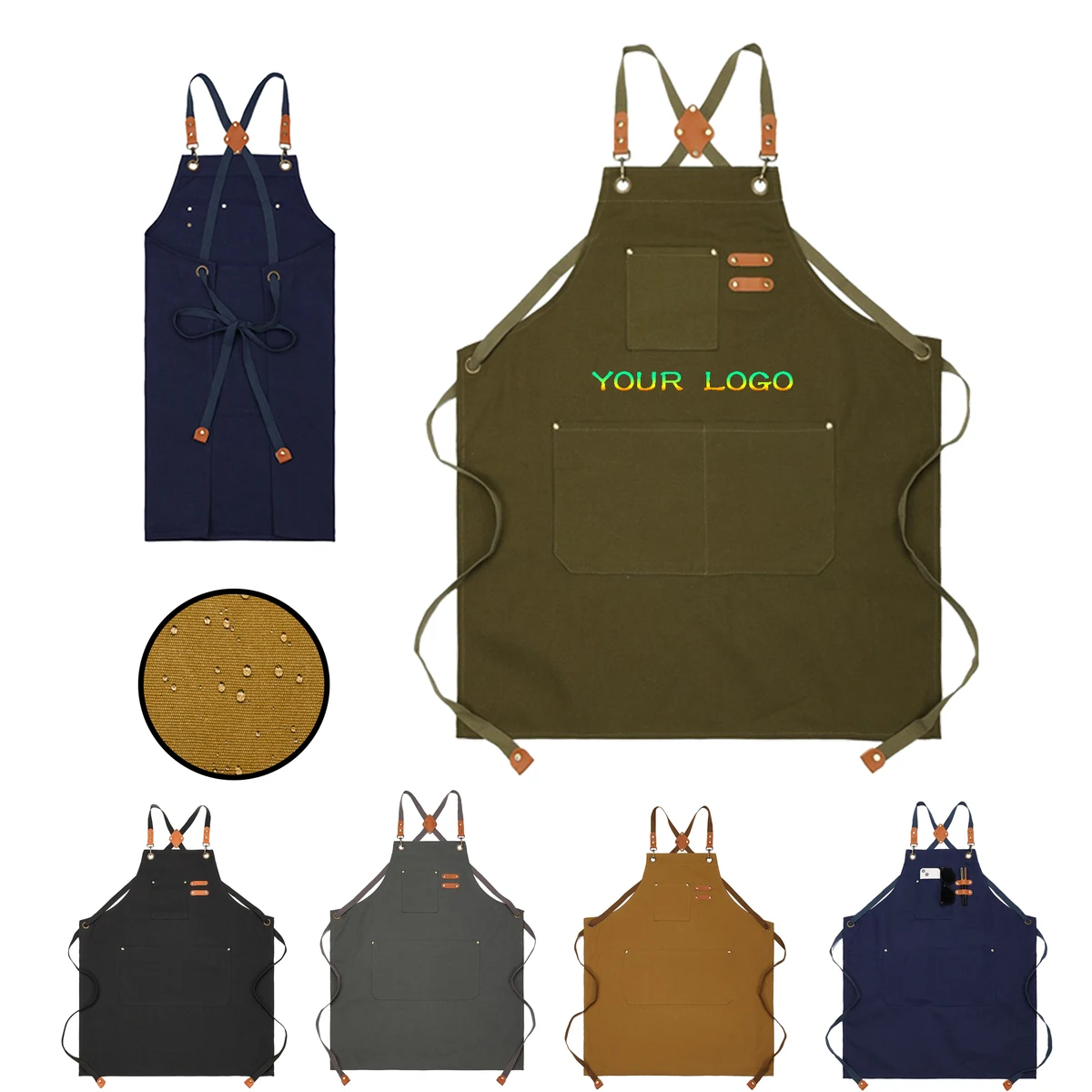 MOQ 20 PCS Chef Apron With Pocket 1