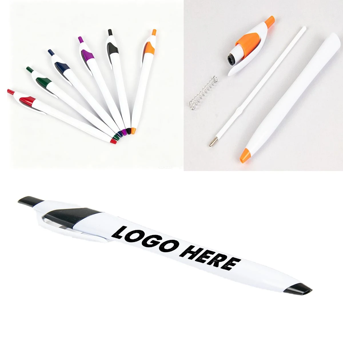 Custom Logo Refillable ABS Ballpoint Pen 1