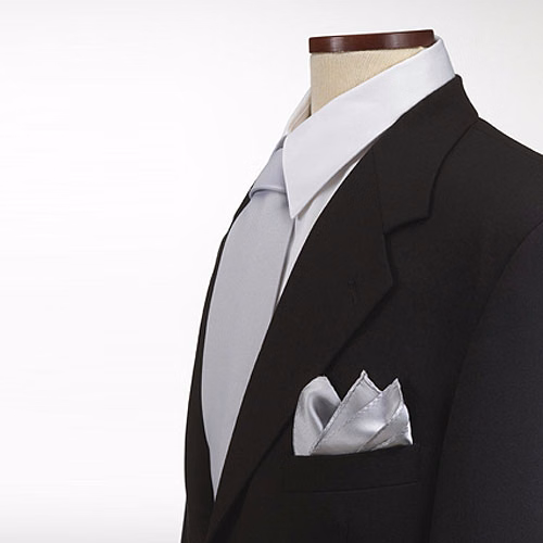 Light Gray Pocket Squares Poly