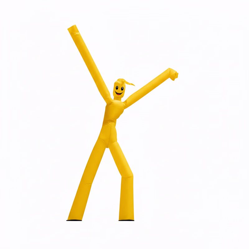 Wacky Man™ Double-Leg Inflatable, Yellow (PMS 116), 25'