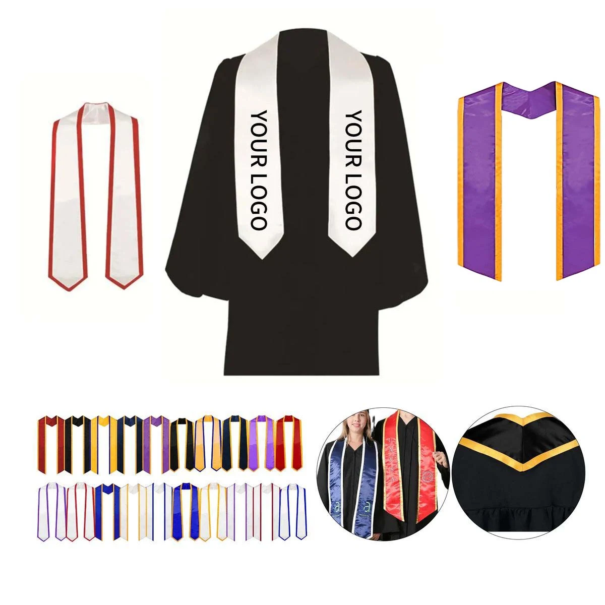 Graduate Outfit Sash Polyester Fabric 1
