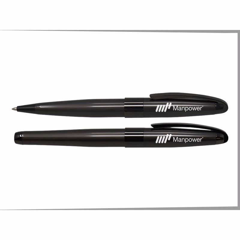 Gunmetal Ballpoint/Rollerball Pen Set