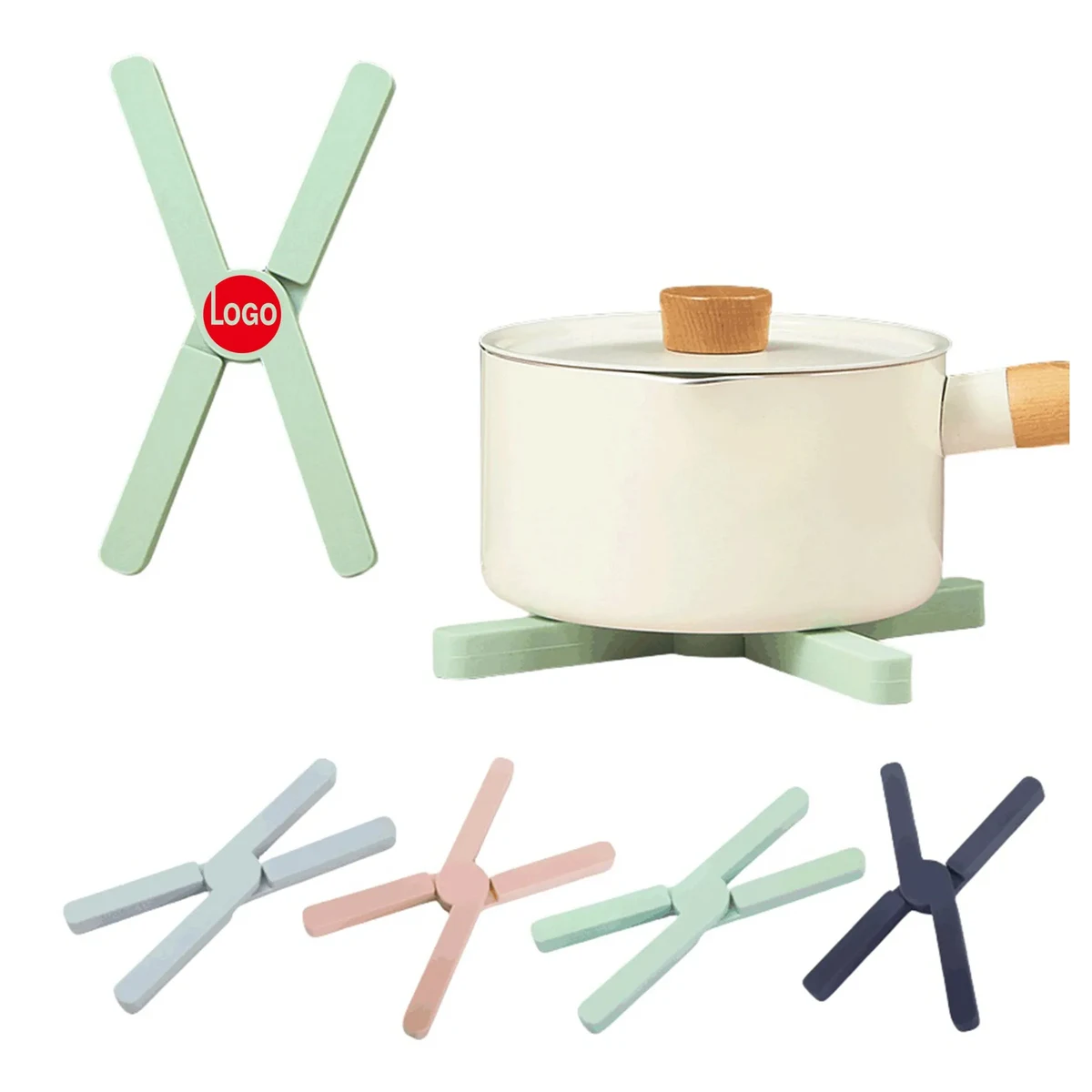 MOQ50 Thickened Silicone Foldable Pot Holder 1