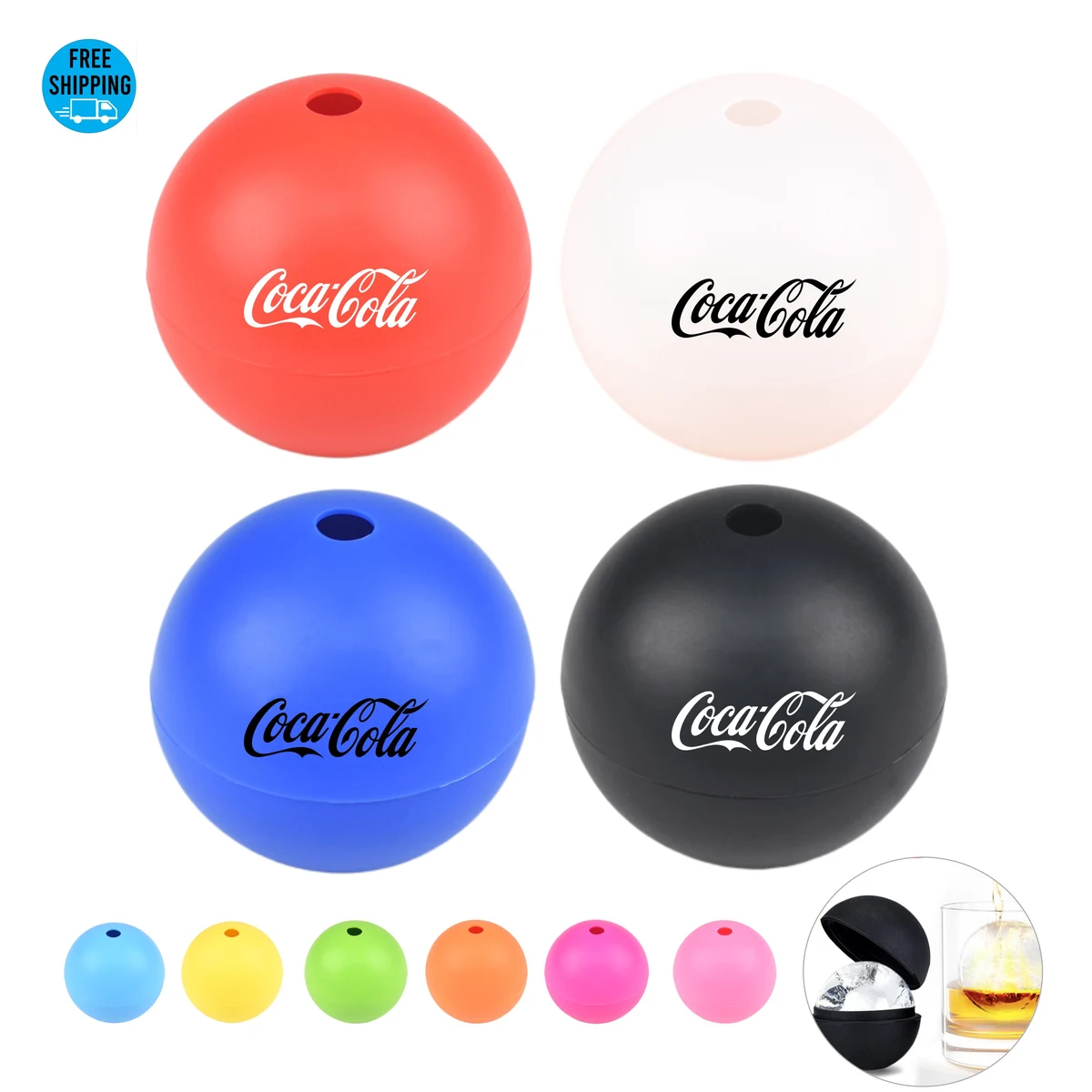 Premium Silicone Ice Ball Mold 2 1/2" 1