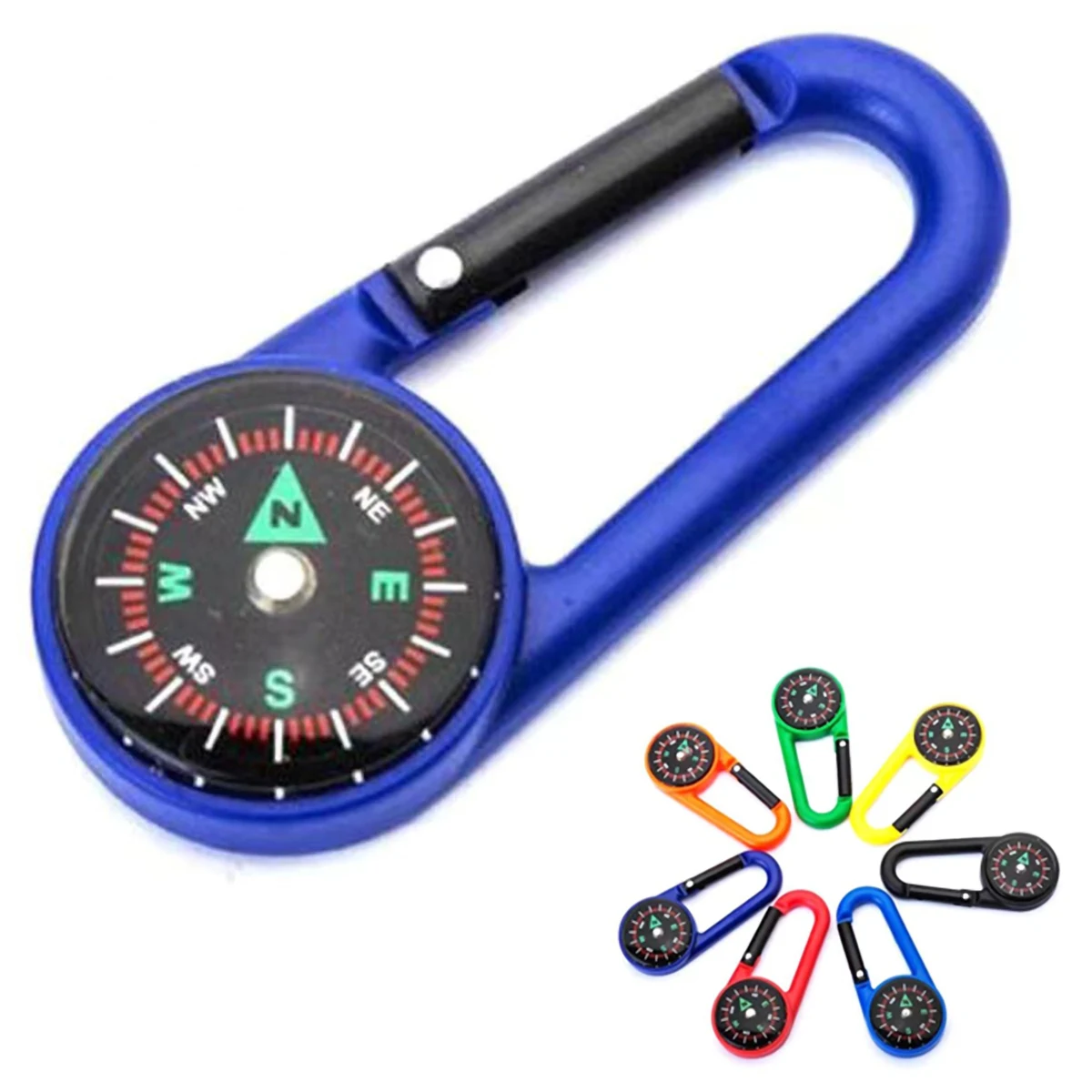 2-in-1 Carabiner Compass Clip 1