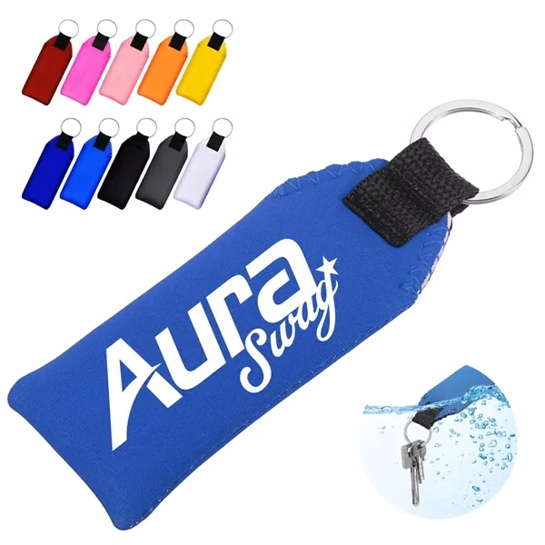 Custom Neoprene Floating Keychain — Buoyant Water Sport Branded Key Ring