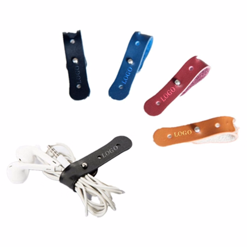 Leather Cable Organizer Earphone Cord Organizer