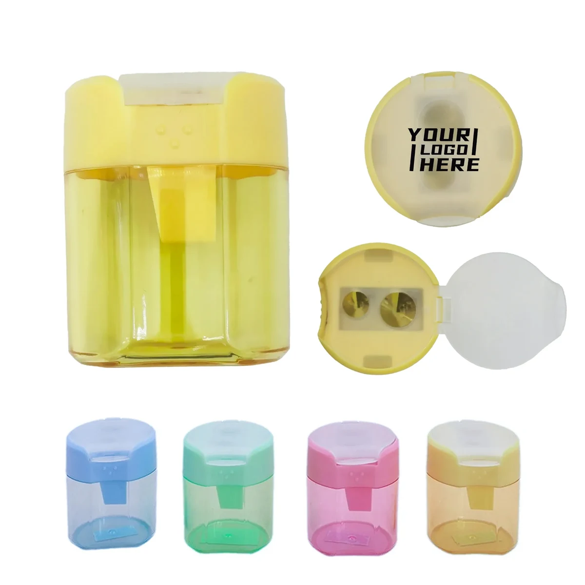 Double Hole Pencil Sharpener Cylinder 1
