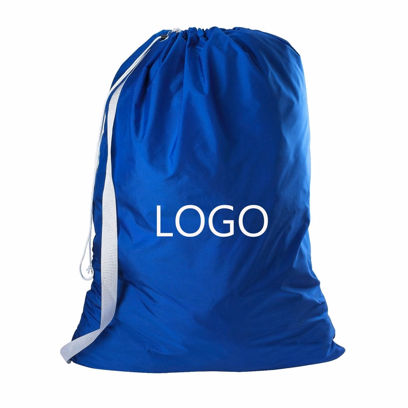 Carry Nylon Laundry Bag With Shoulder Strap