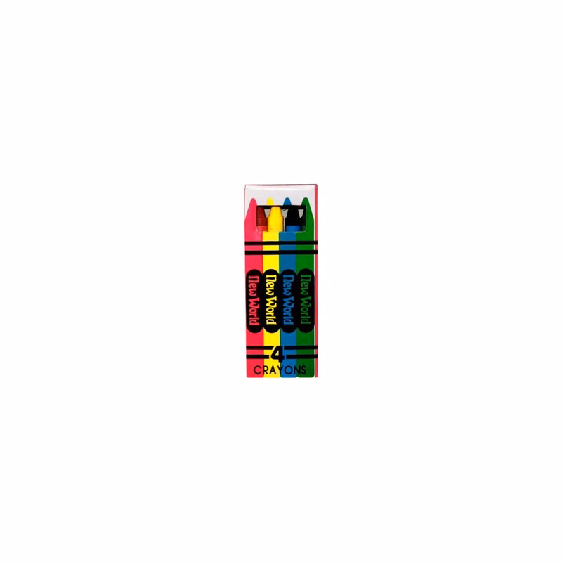 Bulk Crayons - 4 Count Assorted Colors
