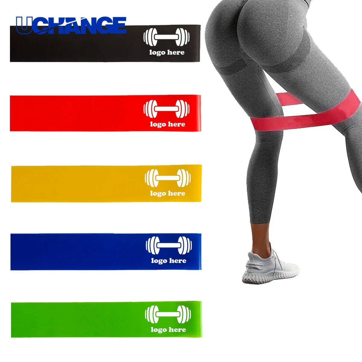5-Level Printed Exercise Loop Bands Set 1