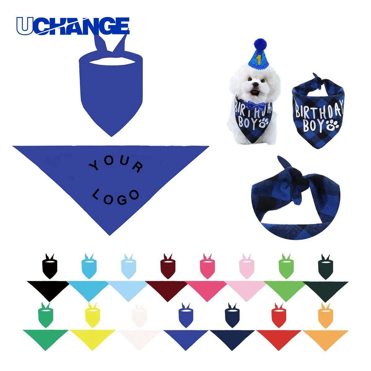 Adjustable Triangular Dog Bandana 1