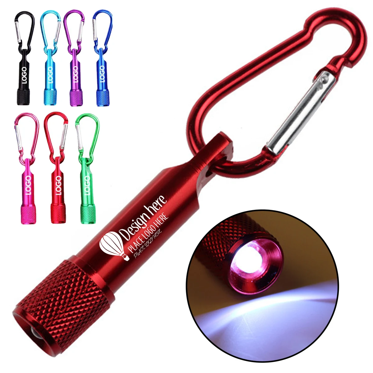 Carabiner LED Flashlight Keychain 1