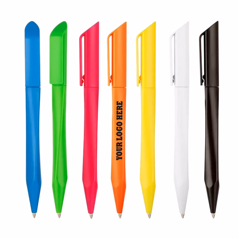 Ergonomic Twist Triangle Plastic Ballpoint Pen