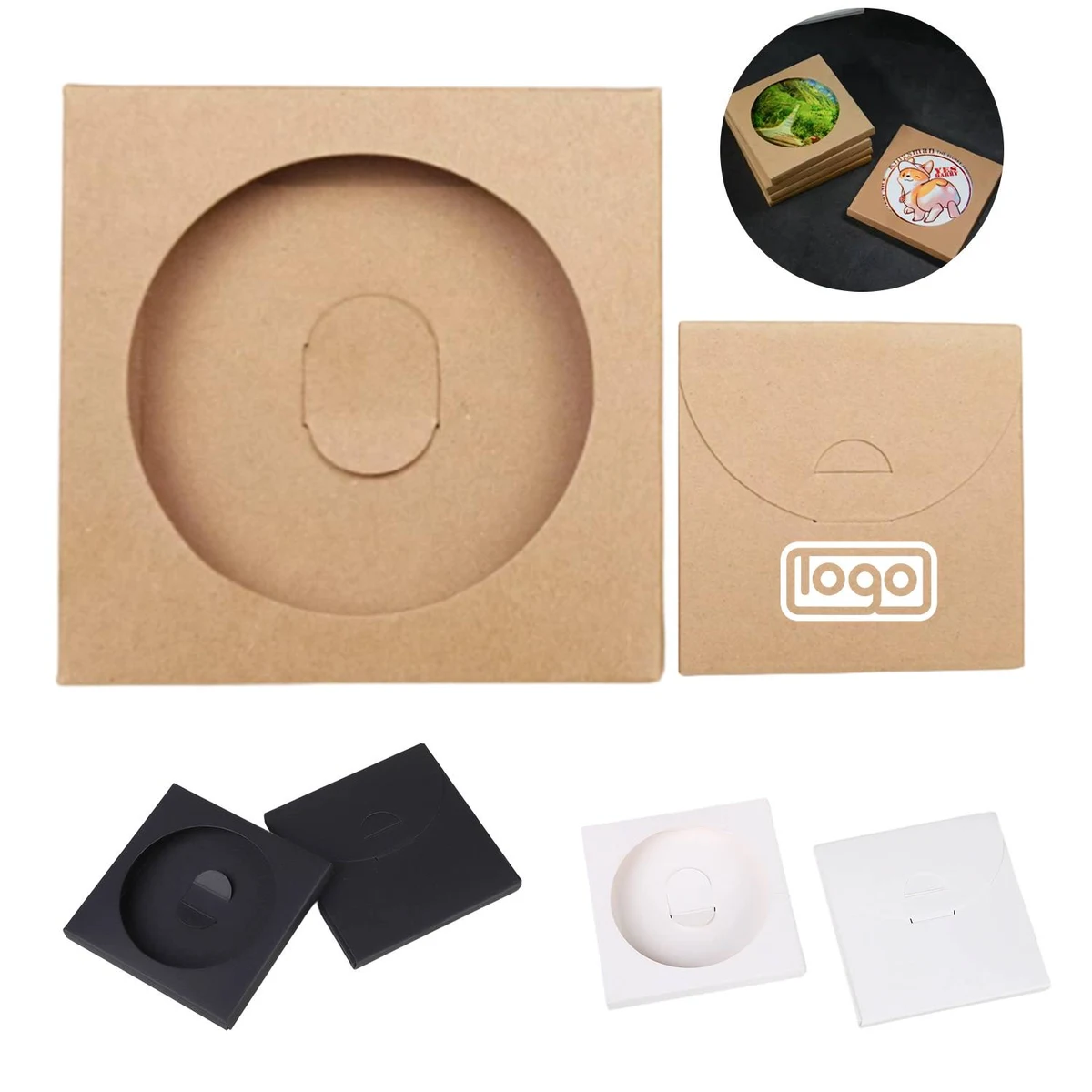 Square Paper Coaster Box 1