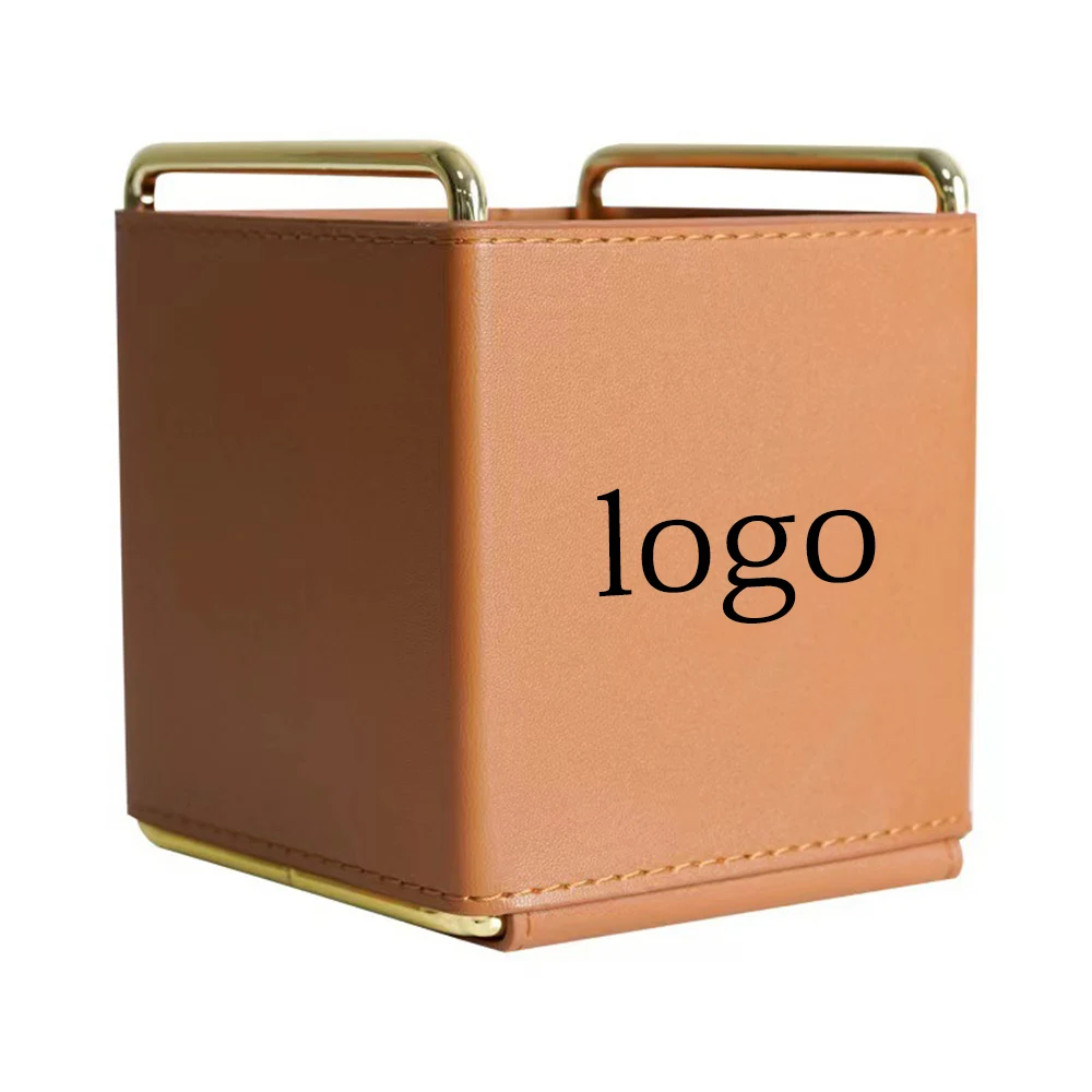 Leather Pen Holder & Desktop Storage Box 1