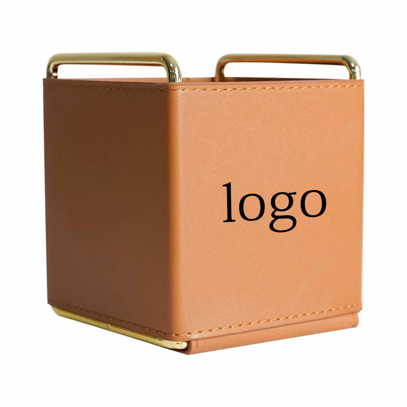 Leather Pen Holder & Desktop Storage Box