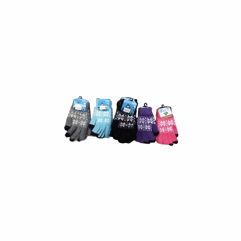 Women's Snowflake Texting Gloves Assorted