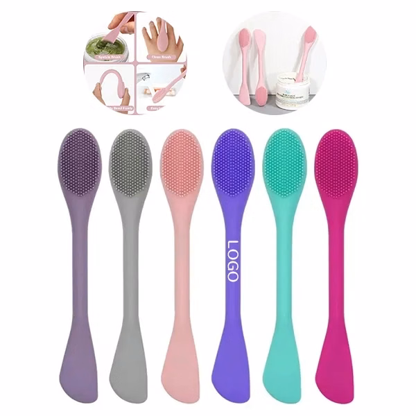 Silicone Facial Cleansing and Mask Brush 2-In-1 Dual Purpose