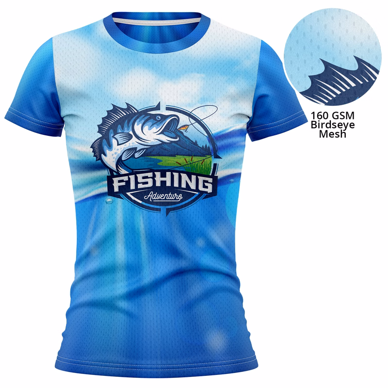 Women's 160 GSM Birdseye Mesh Performance Short Sleeve T-Shirt