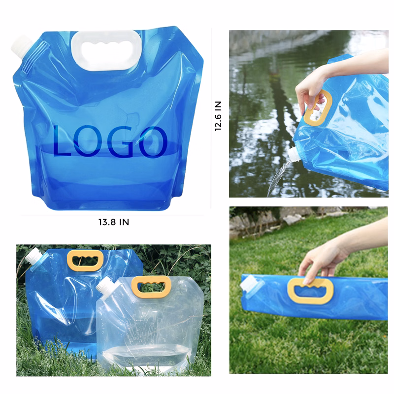 MOQ 10 PCS Convenient Foldable Portable Water Bag