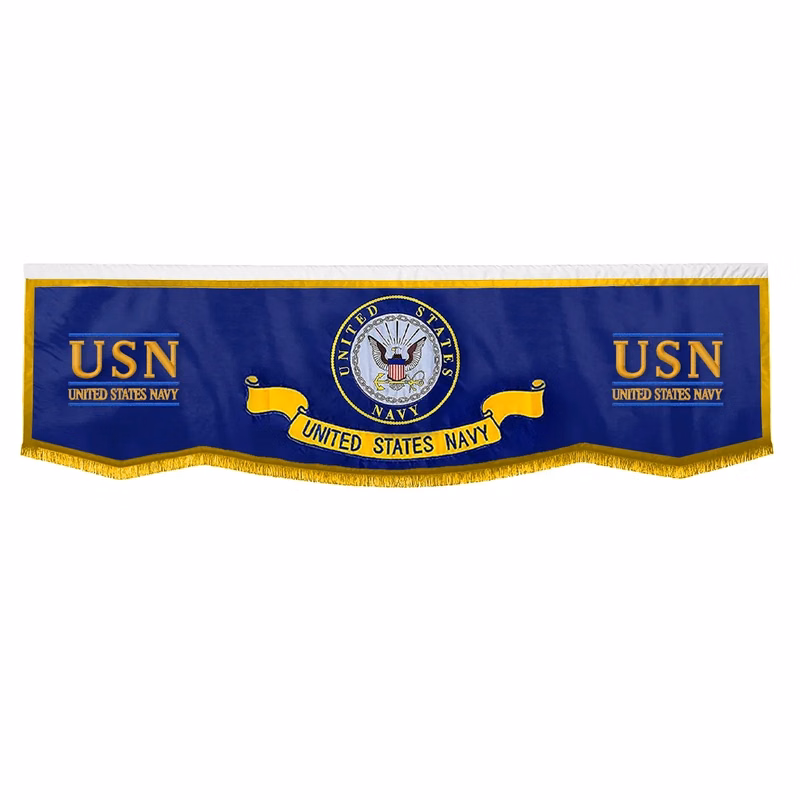 2.5' x 10' Applique & Embroidered Parade Banners - Nylon