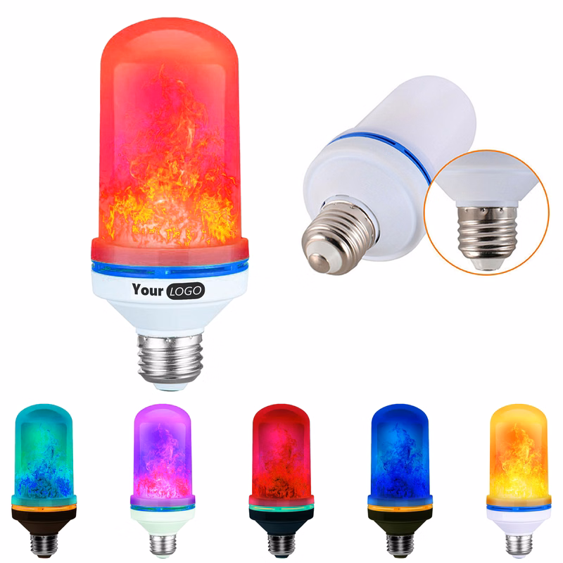 Plastic Customizable Led Flame Bulb With Mesmerizing Fire Effect