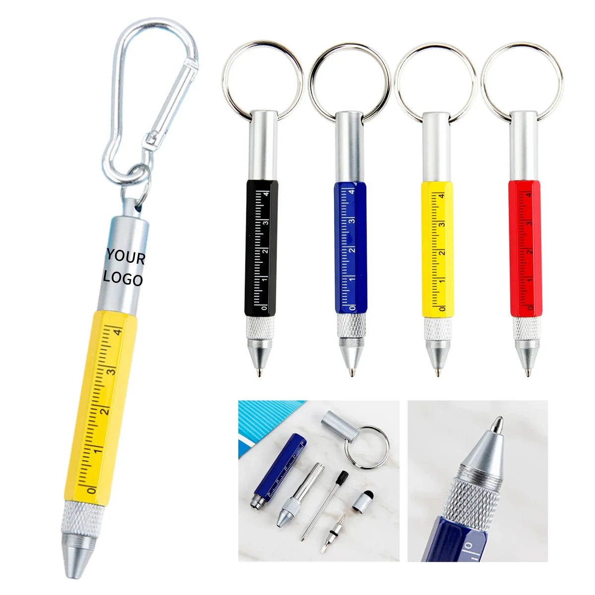 Metal Tool Ballpoint Pen with Keychain 1