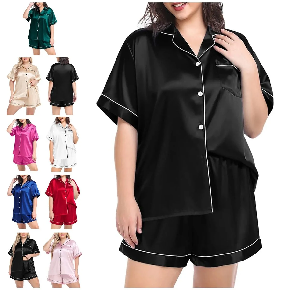 Women's Plus Size Pajama Set 1