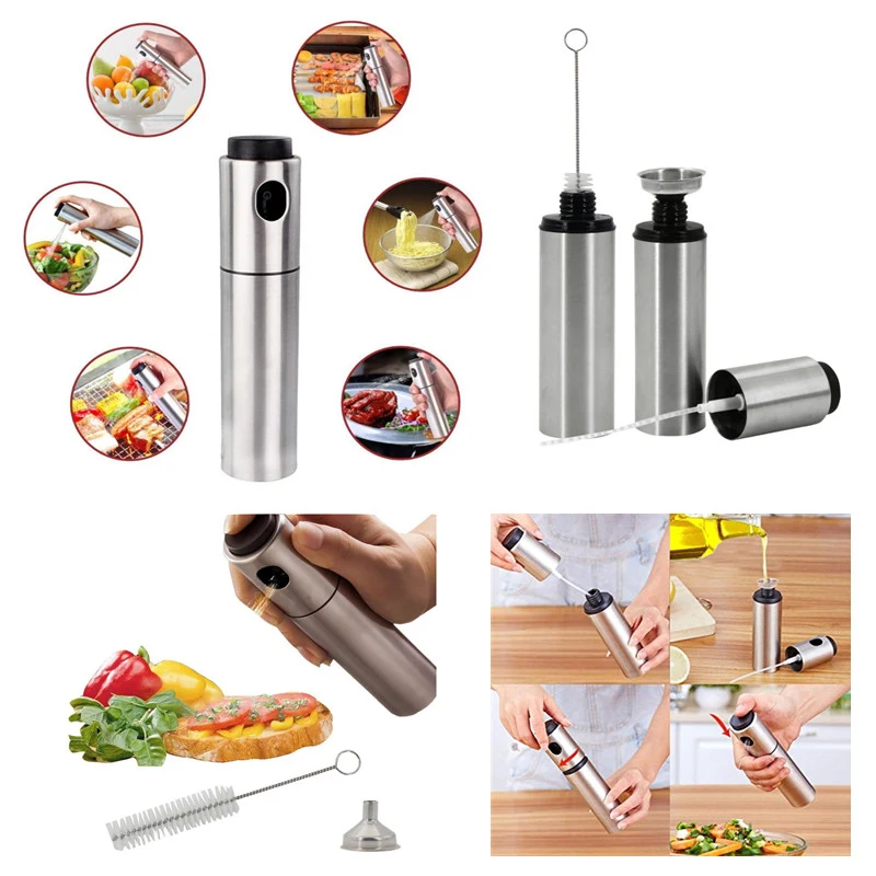 3oz Stainless Steel Cooking Oil Spray Bottle 1