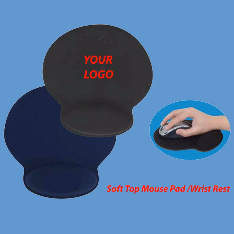 Soft-Top Mouse Pad with Wrist Rest