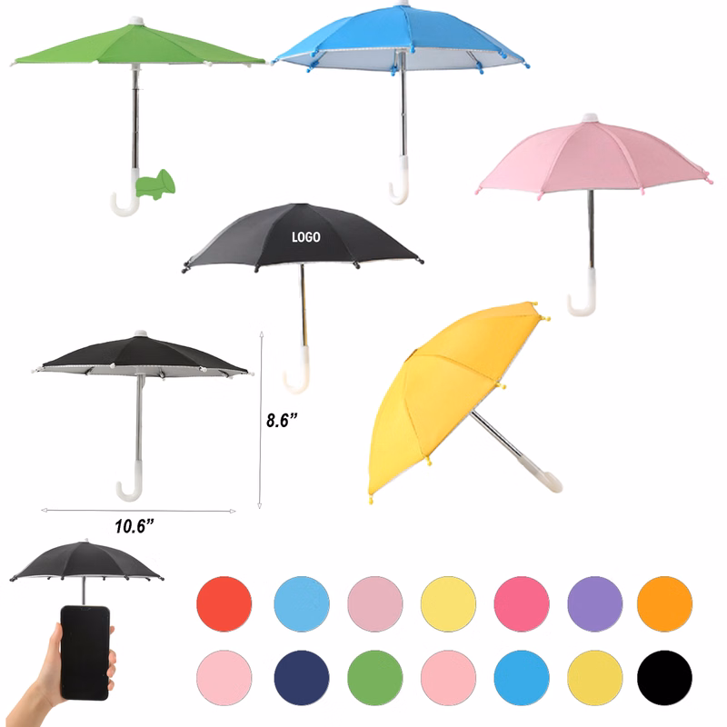 Custom Mobile Phone Umbrella For Outdoor Use